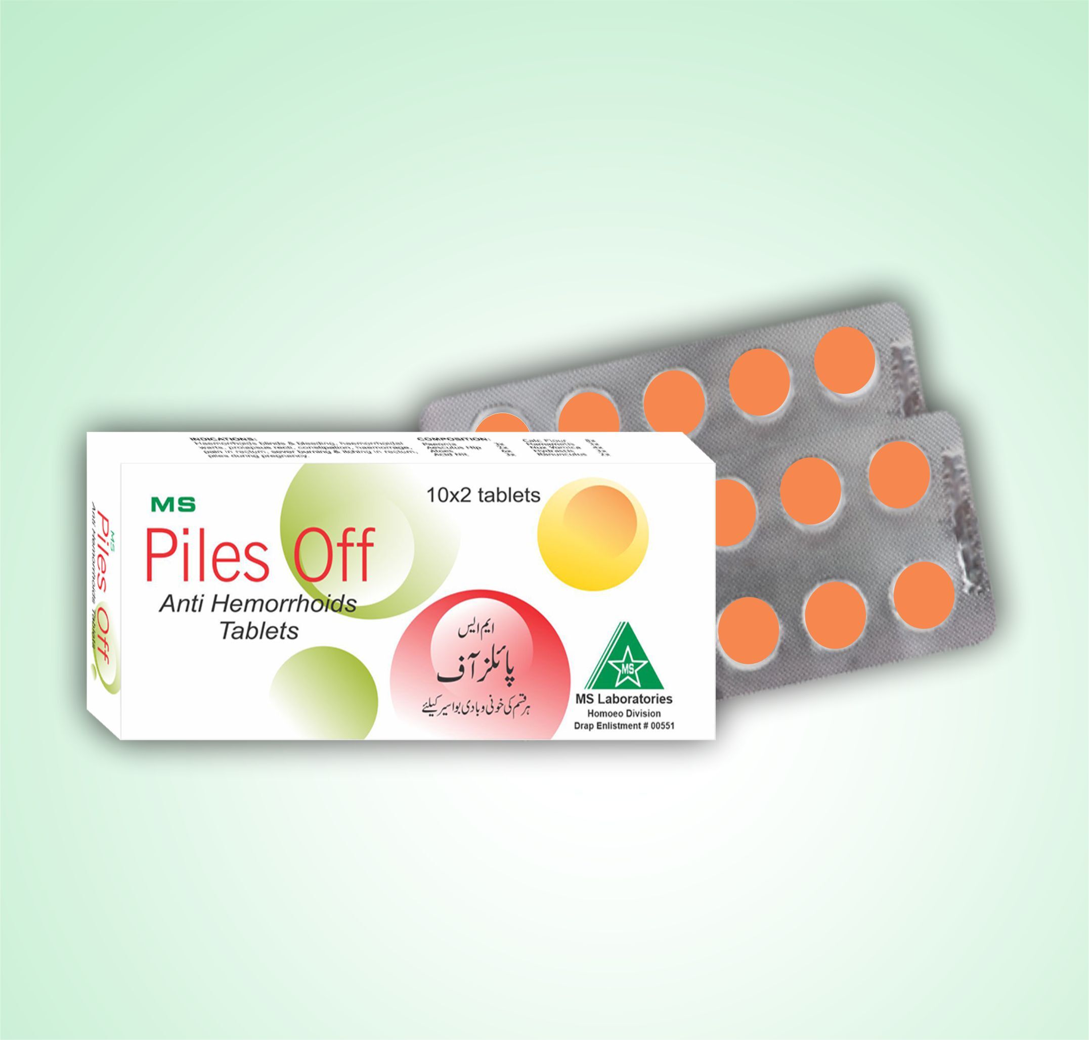 Piles Off Anti-Hemorrhoids tablets